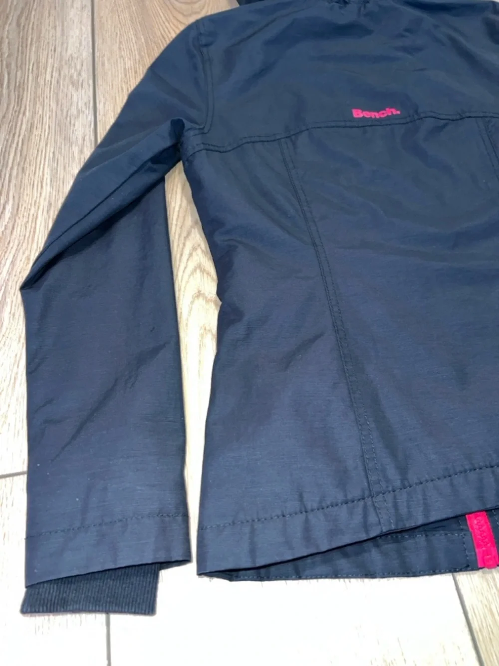 Bench Black Double Zip Hooded Rain Jacket - Picture 11 of 16